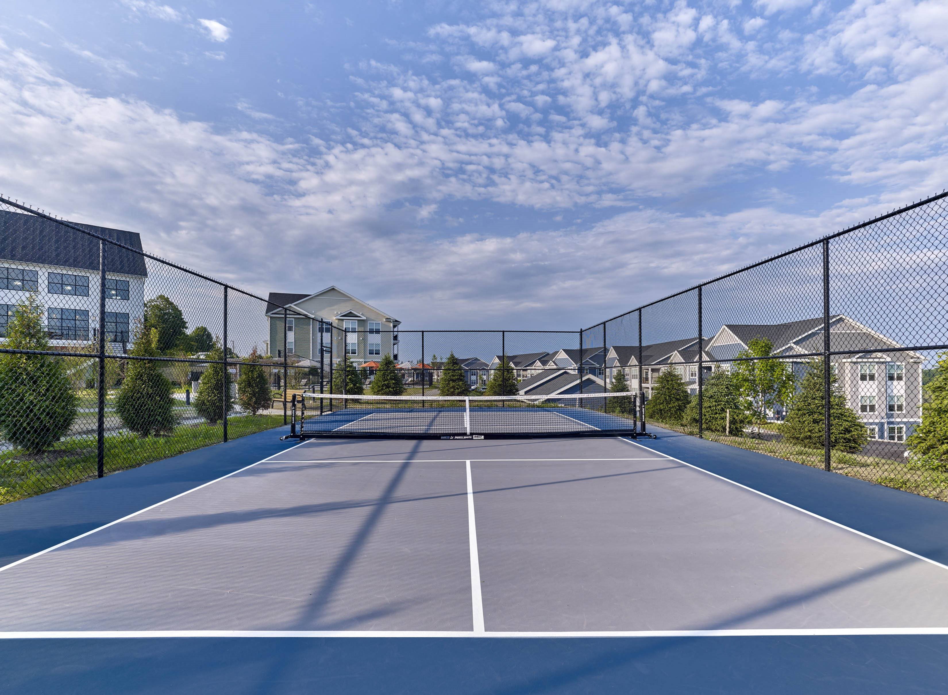 the tennis court at the preserve at ballantyne commons